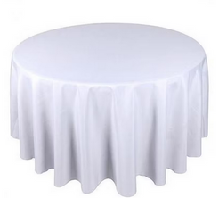 Mantel blanco lino mesa